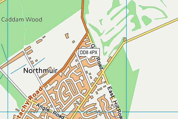 DD8 4PX map - OS VectorMap District (Ordnance Survey)