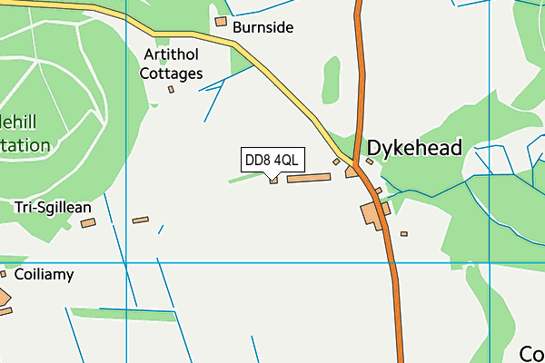 DD8 4QL map - OS VectorMap District (Ordnance Survey)