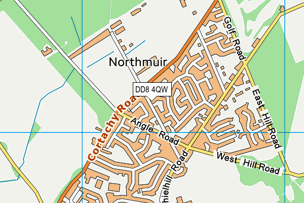 DD8 4QW map - OS VectorMap District (Ordnance Survey)
