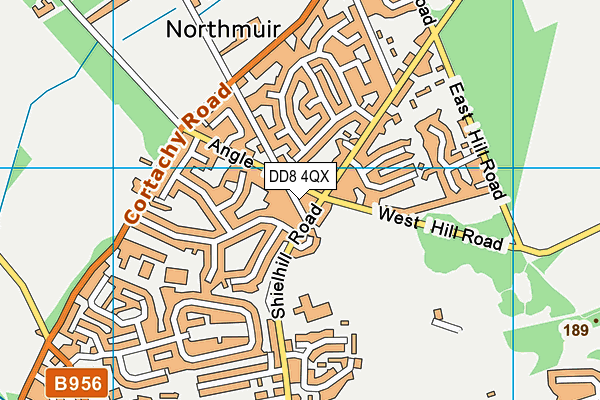 DD8 4QX map - OS VectorMap District (Ordnance Survey)