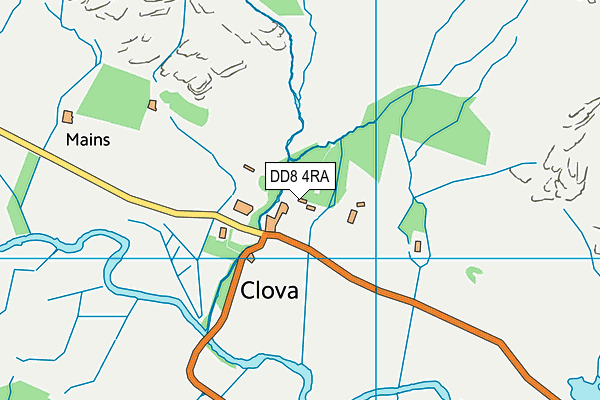DD8 4RA map - OS VectorMap District (Ordnance Survey)