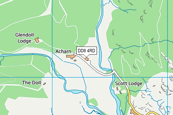 DD8 4RD map - OS VectorMap District (Ordnance Survey)