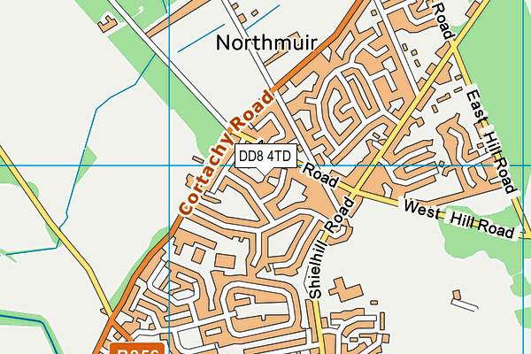 DD8 4TD map - OS VectorMap District (Ordnance Survey)