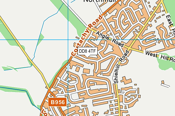 DD8 4TF map - OS VectorMap District (Ordnance Survey)