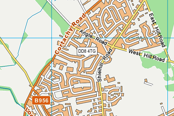 DD8 4TG map - OS VectorMap District (Ordnance Survey)