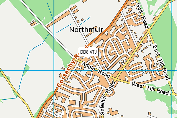DD8 4TJ map - OS VectorMap District (Ordnance Survey)