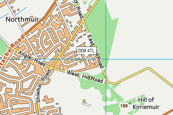 DD8 4TL map - OS VectorMap District (Ordnance Survey)