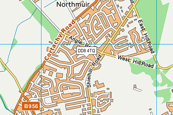 DD8 4TQ map - OS VectorMap District (Ordnance Survey)