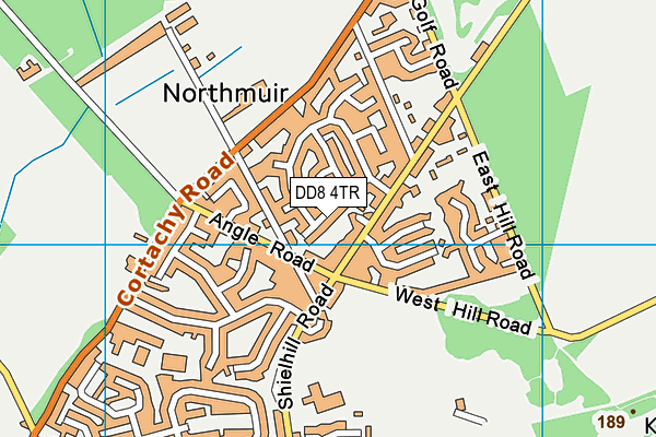 DD8 4TR map - OS VectorMap District (Ordnance Survey)