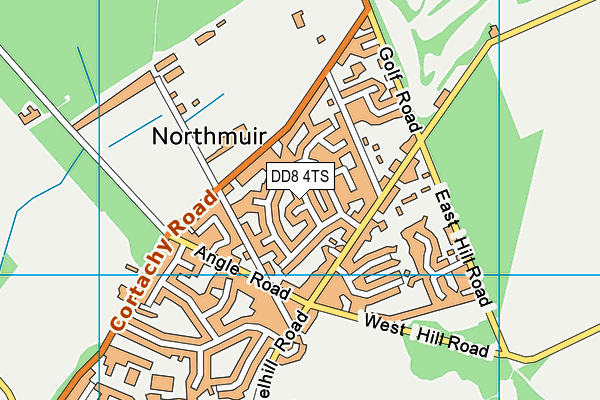 DD8 4TS map - OS VectorMap District (Ordnance Survey)
