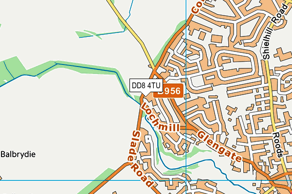 DD8 4TU map - OS VectorMap District (Ordnance Survey)