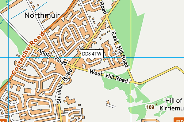 DD8 4TW map - OS VectorMap District (Ordnance Survey)