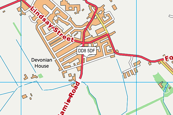 DD8 5DF map - OS VectorMap District (Ordnance Survey)
