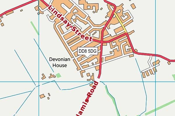 DD8 5DG map - OS VectorMap District (Ordnance Survey)