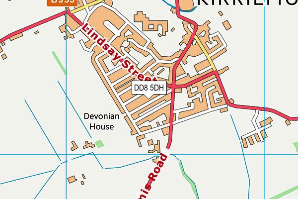 DD8 5DH map - OS VectorMap District (Ordnance Survey)