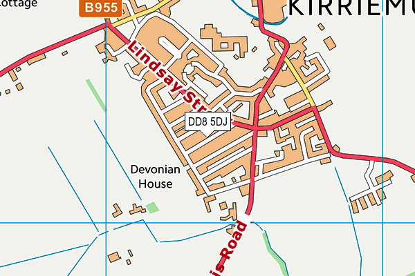 DD8 5DJ map - OS VectorMap District (Ordnance Survey)
