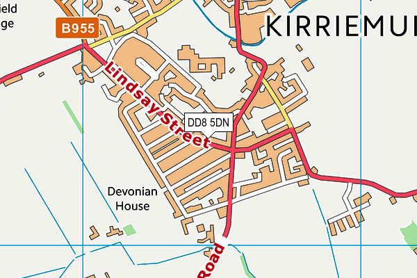 DD8 5DN map - OS VectorMap District (Ordnance Survey)