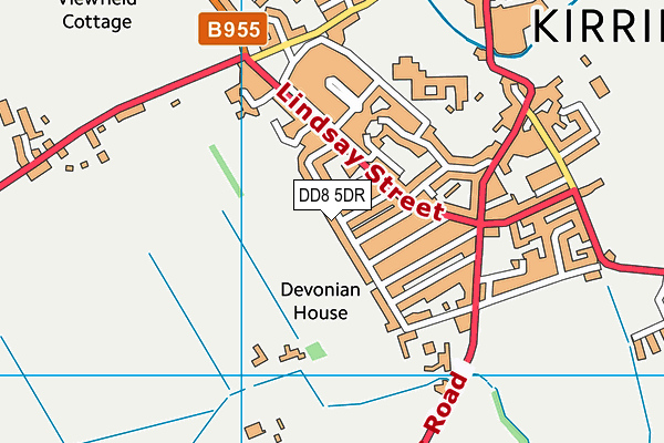 DD8 5DR map - OS VectorMap District (Ordnance Survey)
