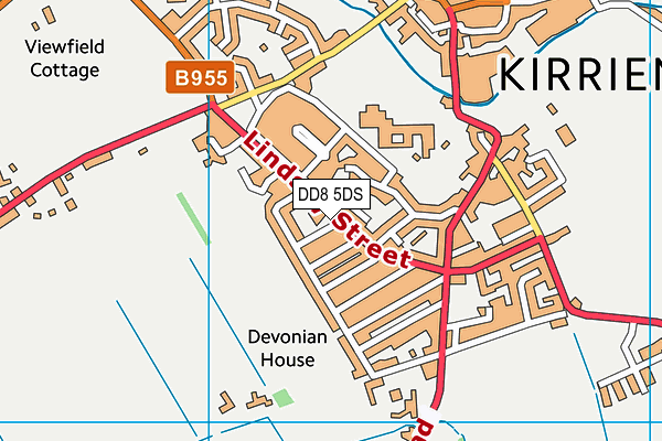 Map of KIRRIEMUIR AERIAL SERVICES LIMITED at district scale