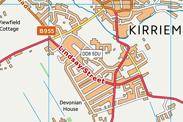 DD8 5DU map - OS VectorMap District (Ordnance Survey)