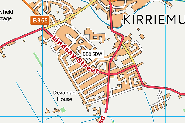 DD8 5DW map - OS VectorMap District (Ordnance Survey)