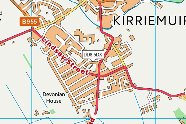 DD8 5DX map - OS VectorMap District (Ordnance Survey)