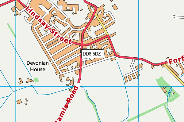DD8 5DZ map - OS VectorMap District (Ordnance Survey)