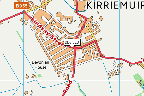 DD8 5ED map - OS VectorMap District (Ordnance Survey)