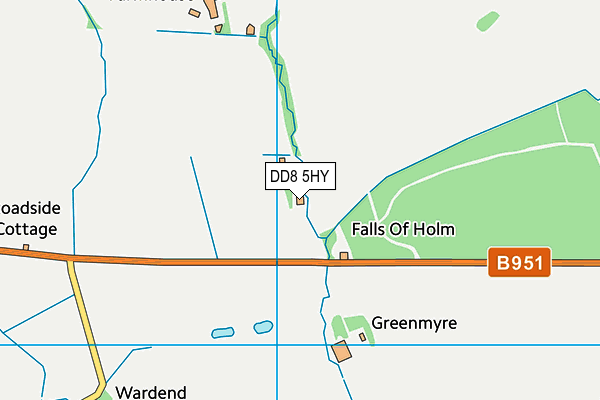 DD8 5HY map - OS VectorMap District (Ordnance Survey)