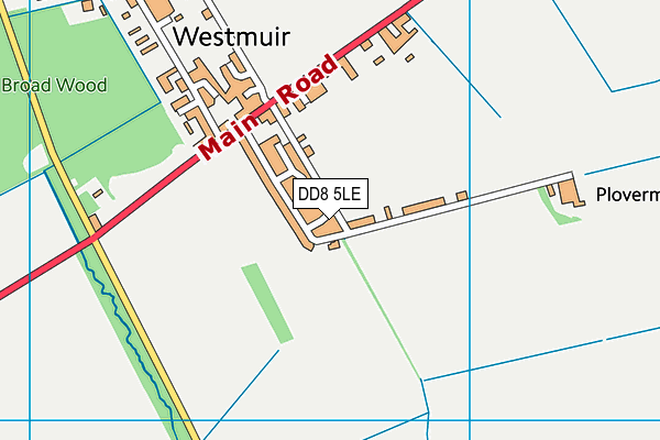 DD8 5LE map - OS VectorMap District (Ordnance Survey)