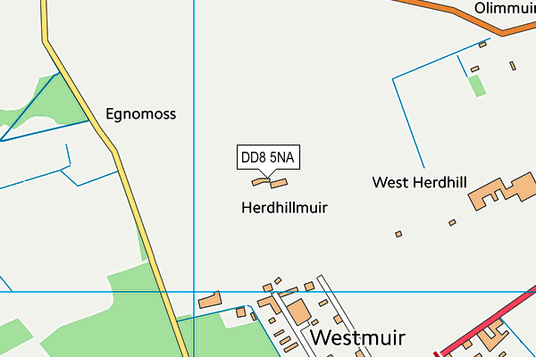 DD8 5NA map - OS VectorMap District (Ordnance Survey)