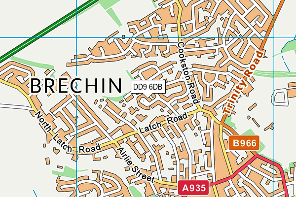 DD9 6DB map - OS VectorMap District (Ordnance Survey)