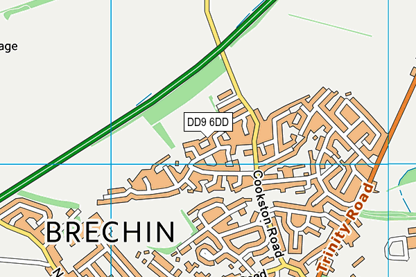 DD9 6DD map - OS VectorMap District (Ordnance Survey)