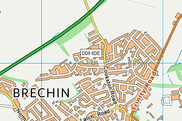 DD9 6DE map - OS VectorMap District (Ordnance Survey)