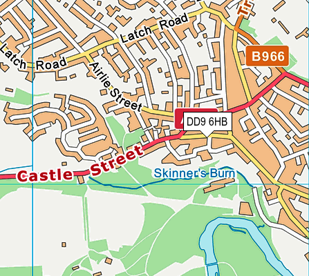 DD9 6HB map - OS VectorMap District (Ordnance Survey)