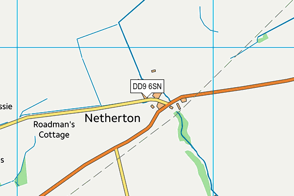 DD9 6SN map - OS VectorMap District (Ordnance Survey)