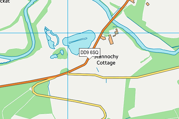 DD9 6SQ map - OS VectorMap District (Ordnance Survey)