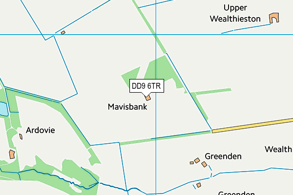 DD9 6TR map - OS VectorMap District (Ordnance Survey)
