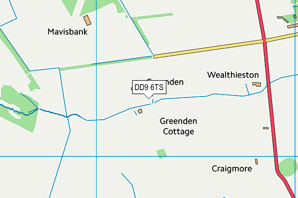 DD9 6TS map - OS VectorMap District (Ordnance Survey)