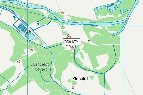 DD9 6TY map - OS VectorMap District (Ordnance Survey)