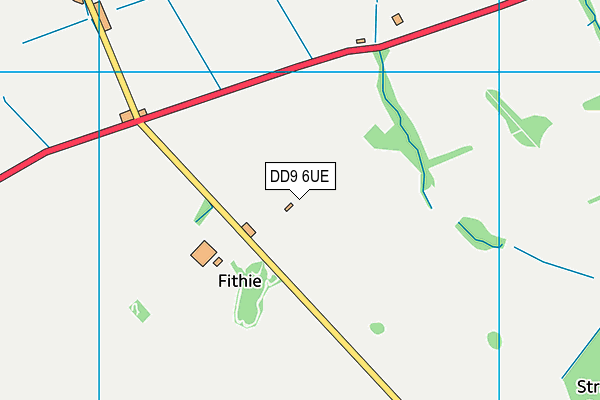 DD9 6UE map - OS VectorMap District (Ordnance Survey)