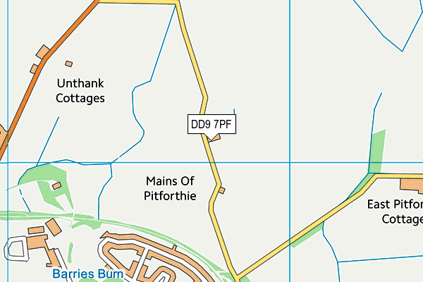 DD9 7PF map - OS VectorMap District (Ordnance Survey)