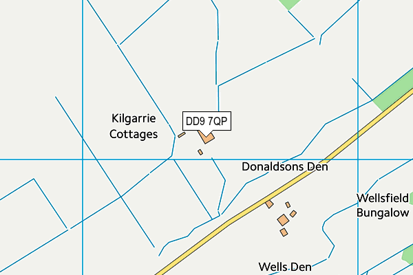 DD9 7QP map - OS VectorMap District (Ordnance Survey)