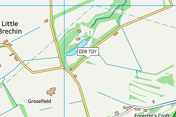 DD9 7QY map - OS VectorMap District (Ordnance Survey)