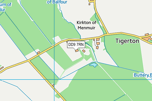 DD9 7RN map - OS VectorMap District (Ordnance Survey)