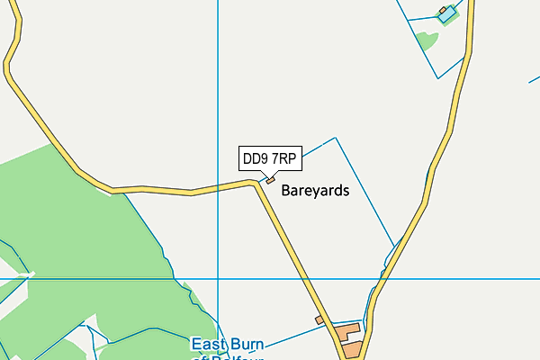 DD9 7RP map - OS VectorMap District (Ordnance Survey)