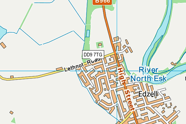 DD9 7TG map - OS VectorMap District (Ordnance Survey)