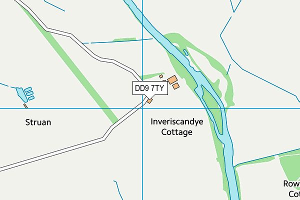 DD9 7TY map - OS VectorMap District (Ordnance Survey)