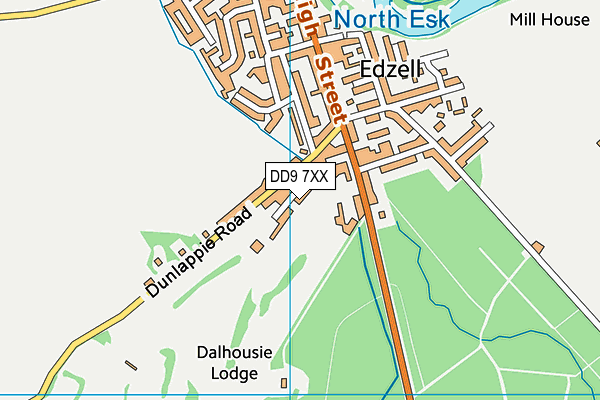 DD9 7XX map - OS VectorMap District (Ordnance Survey)