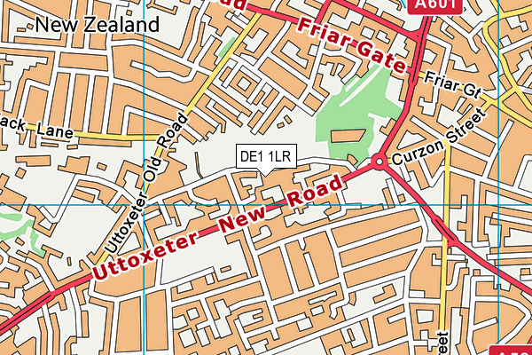 Derby Cathedral School map (DE1 1LR) - OS VectorMap District (Ordnance Survey)